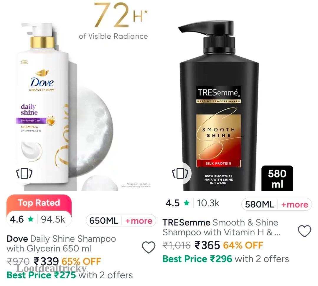 Dove Tresemme 1l – Just 65% OFF | Best Deal