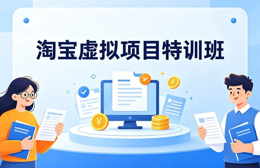 淘宝虚拟项目特训班，新手零货源轻松赚取收益