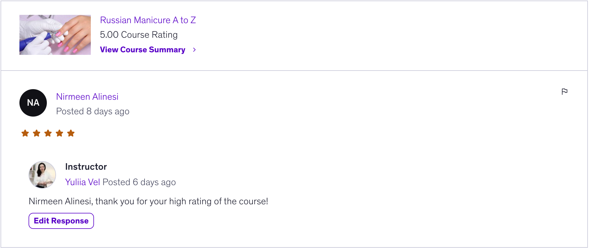 Student review