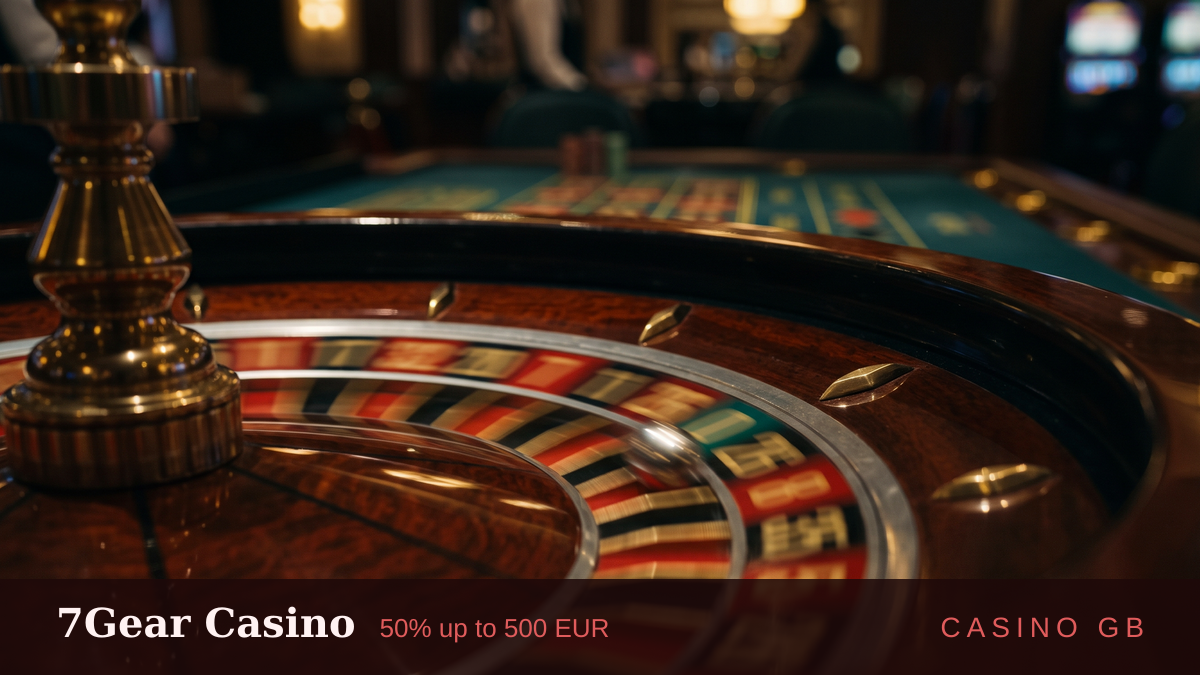 7Gear Casino — welcome bonus 50% up to 500 EUR + 500 FS, payments: Visa, Mastercard, Skrill, Neteller, MiFinity