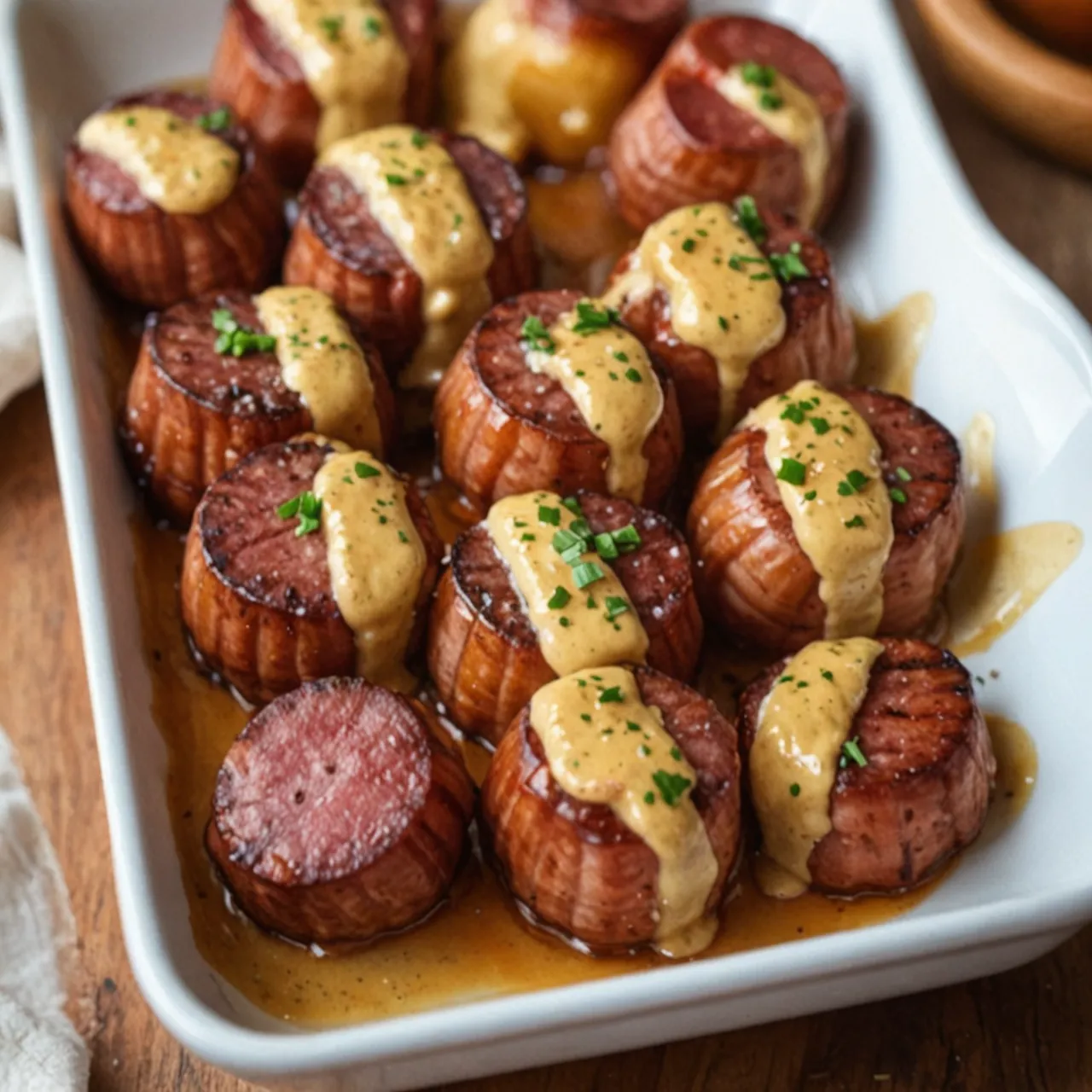 Mustard Hasselback Kielbasa Bites: Ultimate Recipe Idea