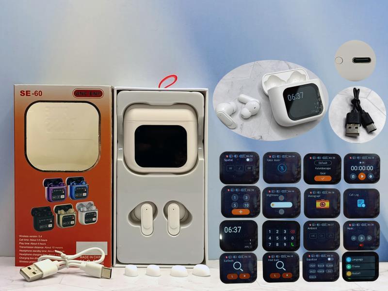AUD BT BLANCO SE-60B C/PANTALLA ANC ENC V5.4