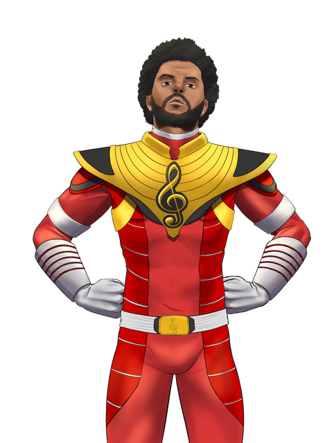 Power-Rangers-Double-Treble-01-The-Red-Power-Chord-Ranger-The-Weeknd