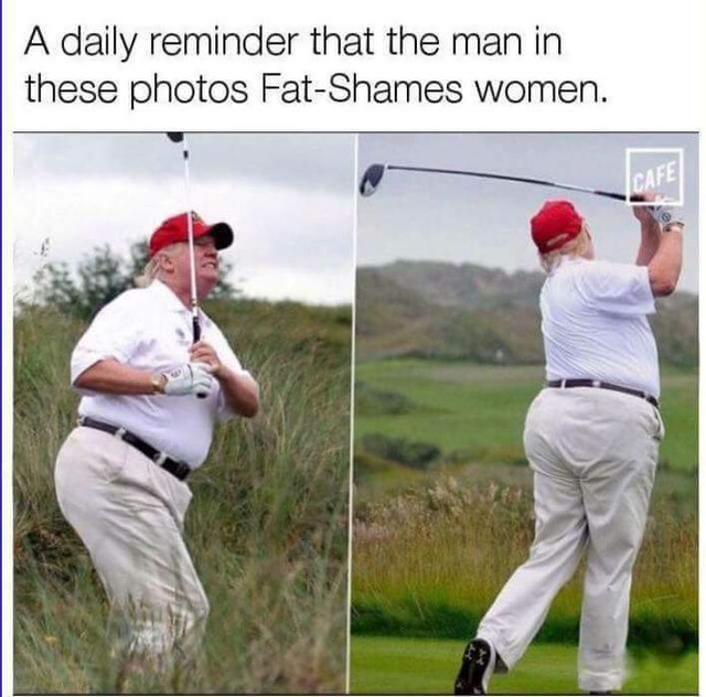fat shaming Trump