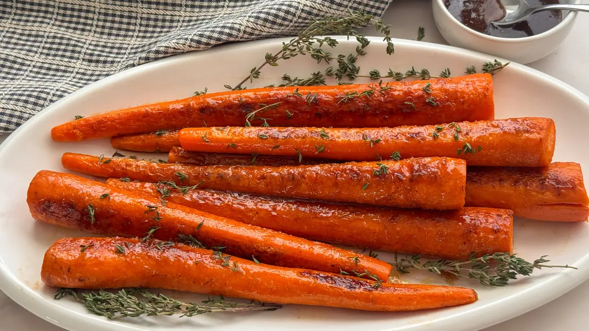<Bourbon Glazed Grilled Carrots Recipe>
