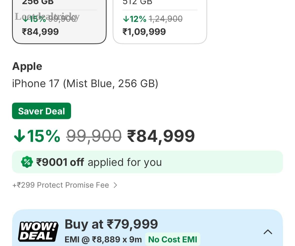 Iphone 17 256gb | Loot Deal Iphone 17 256gb | Loot Deal