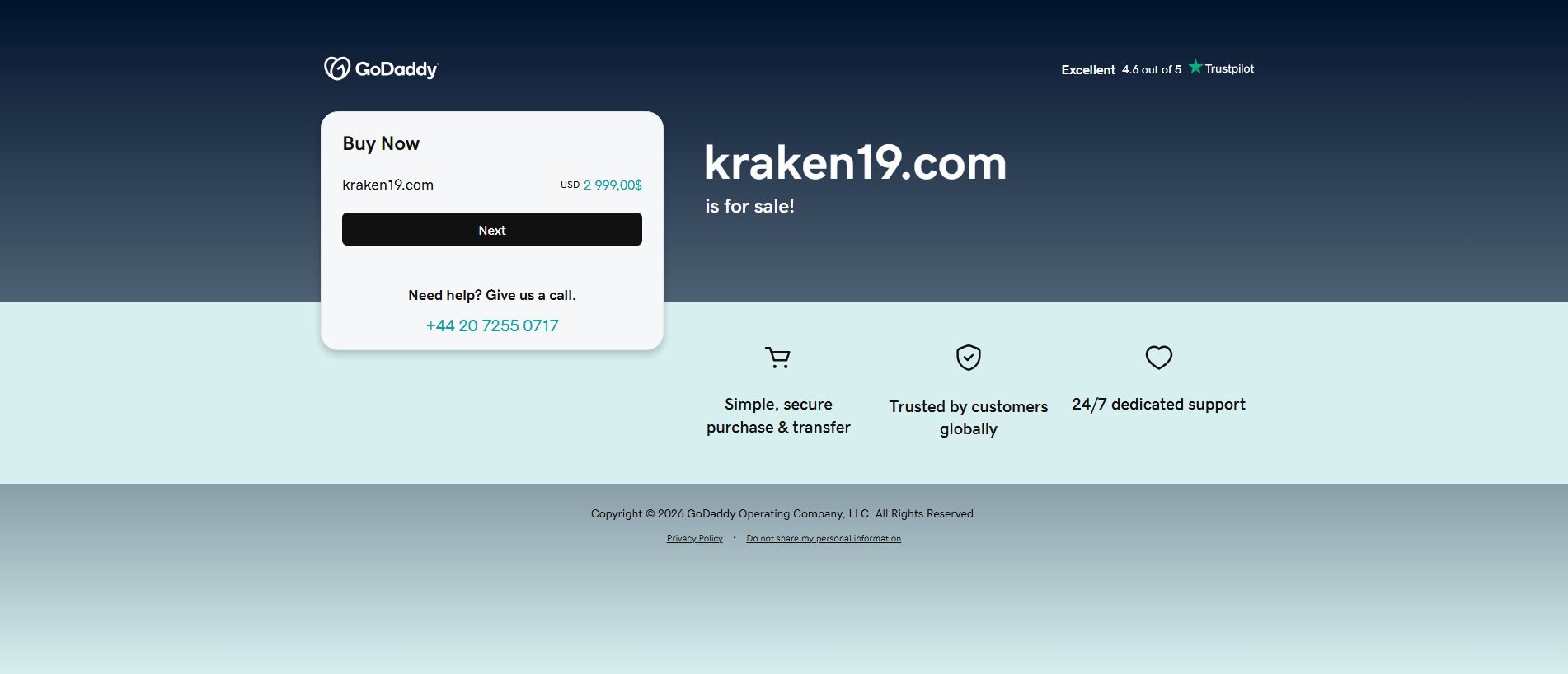 Stored capture of kraken19.com