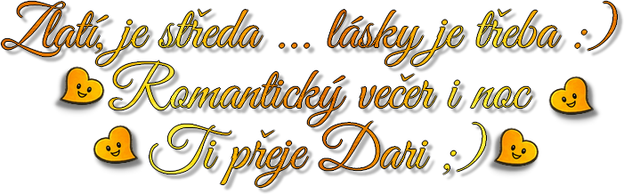 Zlatí, je středa!