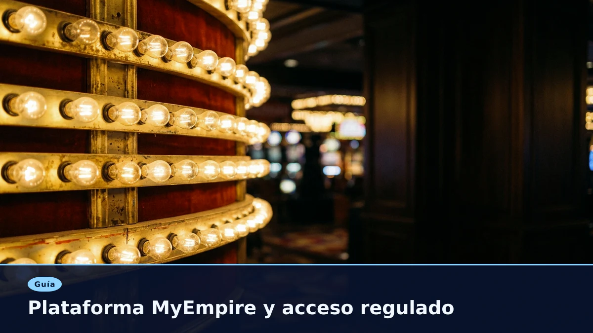 Plataforma MyEmpire y acceso regulado