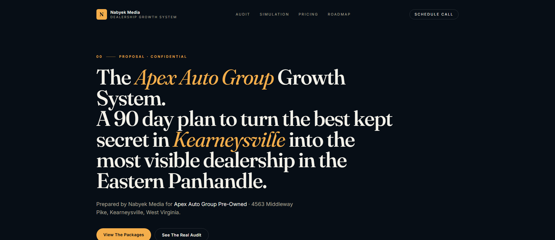 Forensic screenshot of apex-proposal-growth.live showing the phishing page layout