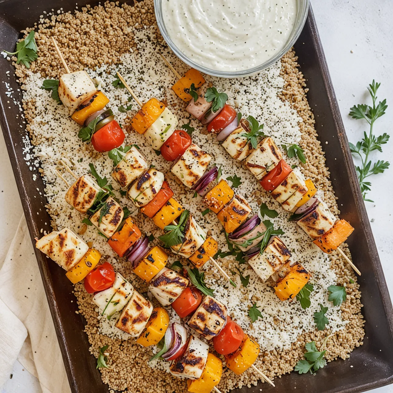Perfect Grilled Halloumi Skewers Recipe