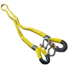 Yellow Tow Rope Kit, 48mm x 9m, 50,000kg Cap