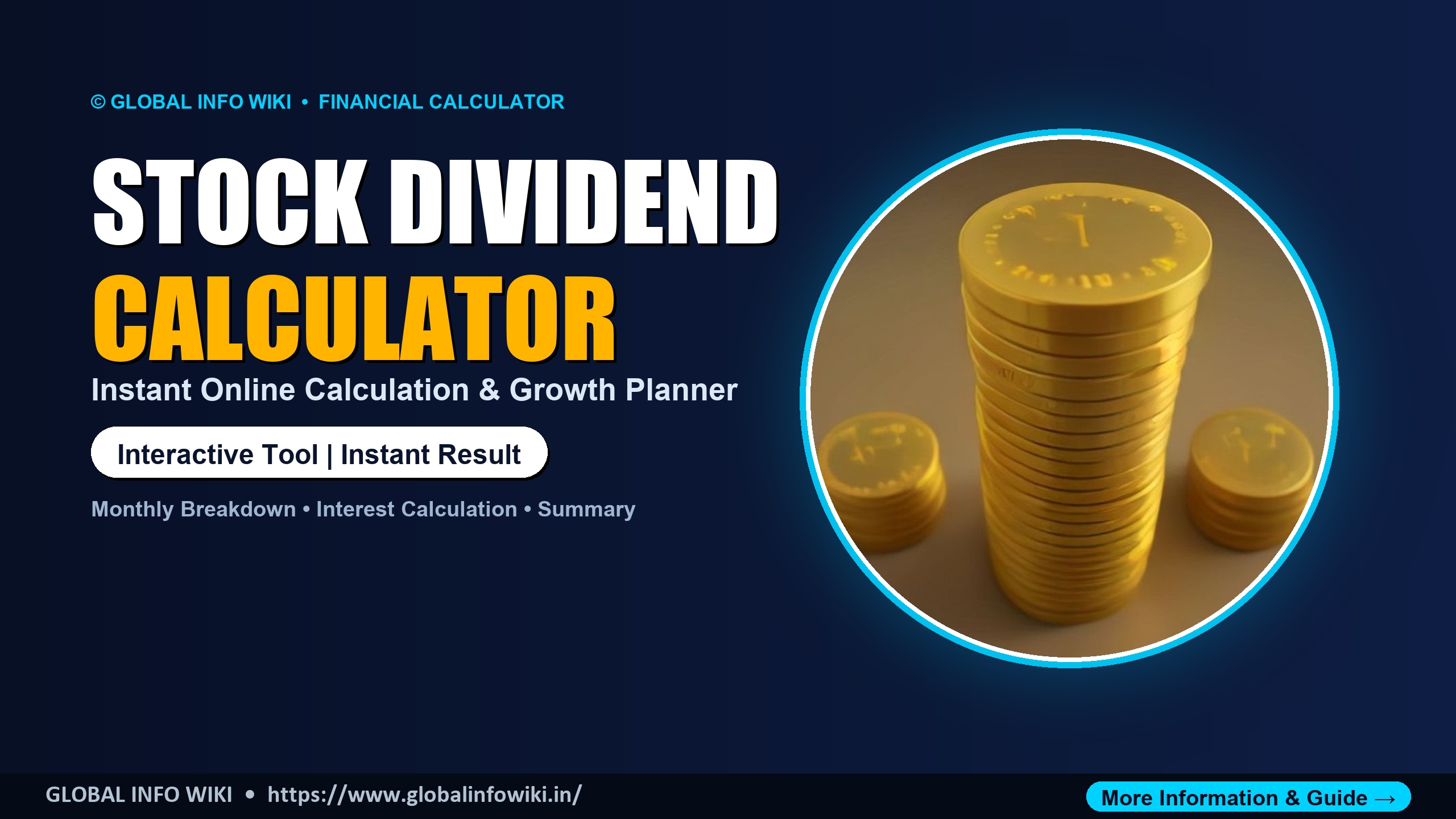 Stock Dividend Yield Calculator — Compute Yield & Annual Income Stock Dividend Yield Calculator — Compute Yield & Annual Income