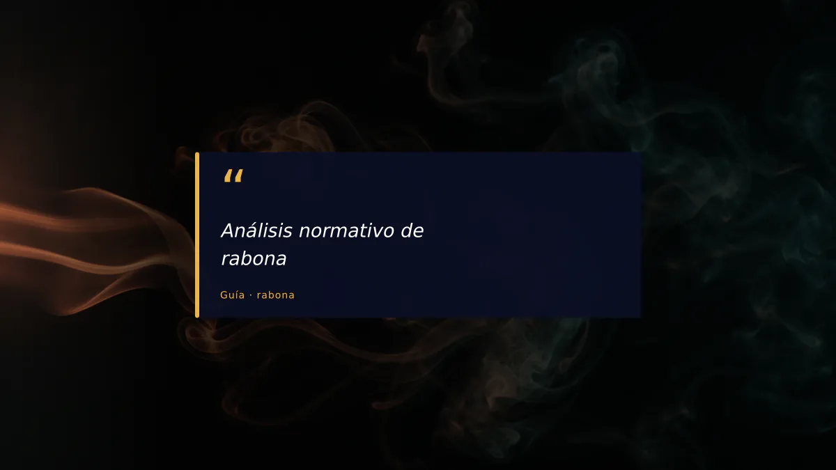 Análisis normativo de rabona