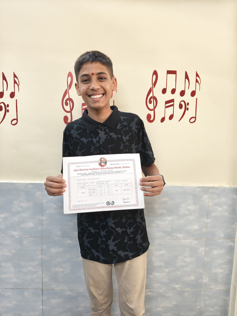 Tabla Prarambhik certificate 2