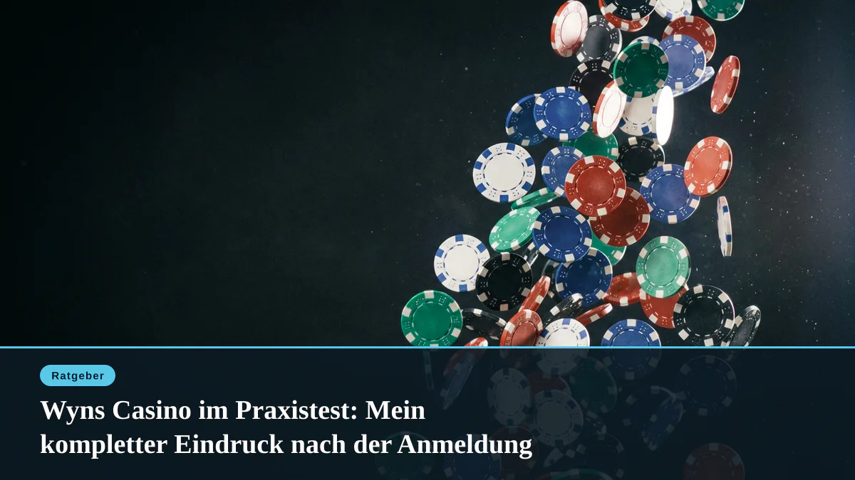 Wyns Casino im Praxistest: Mein kompletter Eindruck nach der Anmeldung