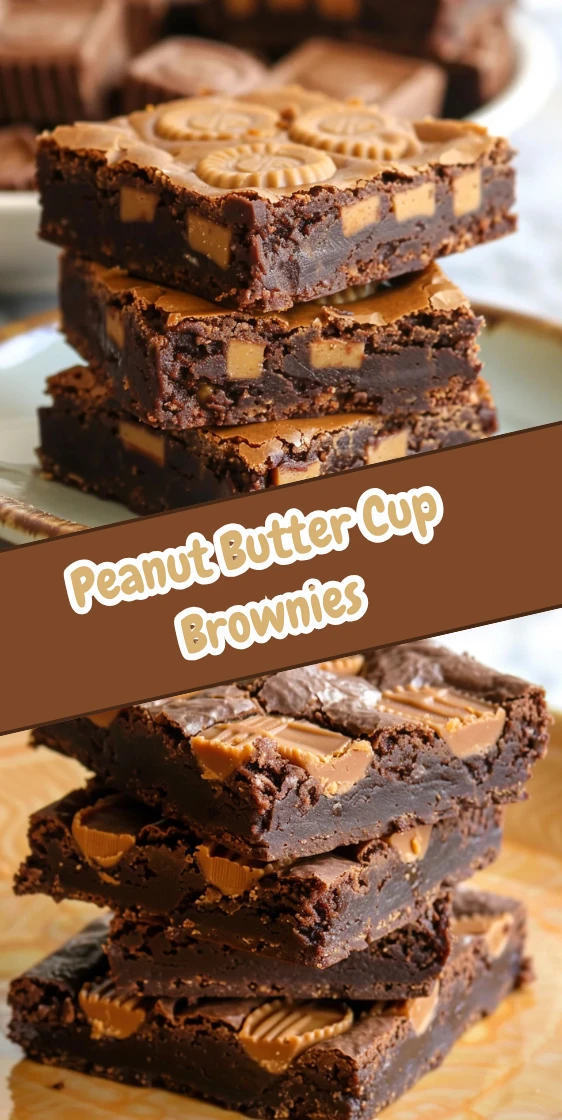 Decadent Peanut Butter Cup Brownies