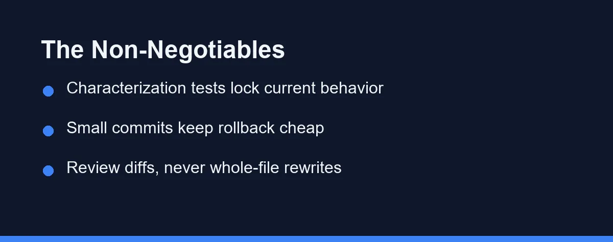 The Non-Negotiables