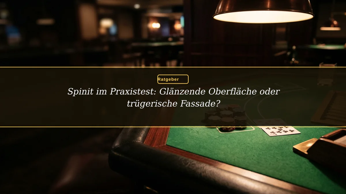 Spinit im Praxistest: Glänzende Oberfläche oder trügerische Fassade?