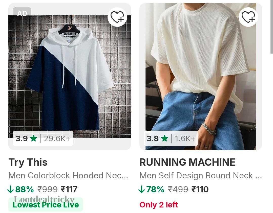 Flipkart Tshirts For – Just ₹129 | Best Price Drop Today Flipkart Tshirts For – Just ₹129 | Best Price Drop Today
