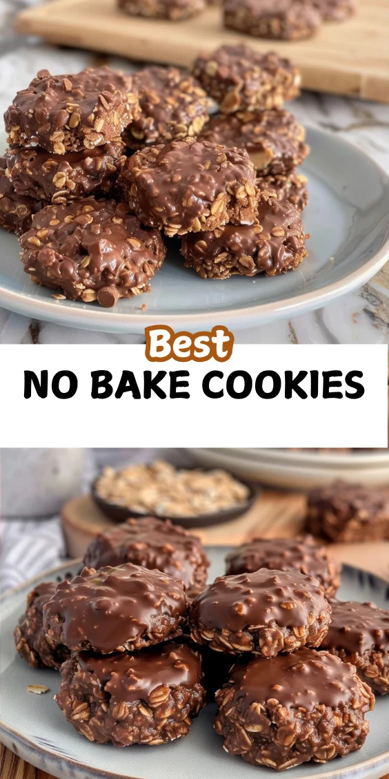 Best No Bake Peanut Butter Chocolate Cookies