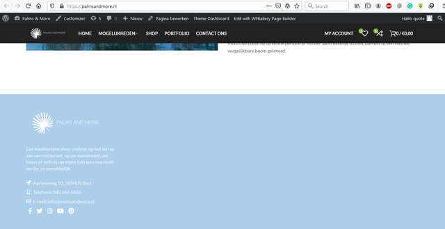 Footer-displayed