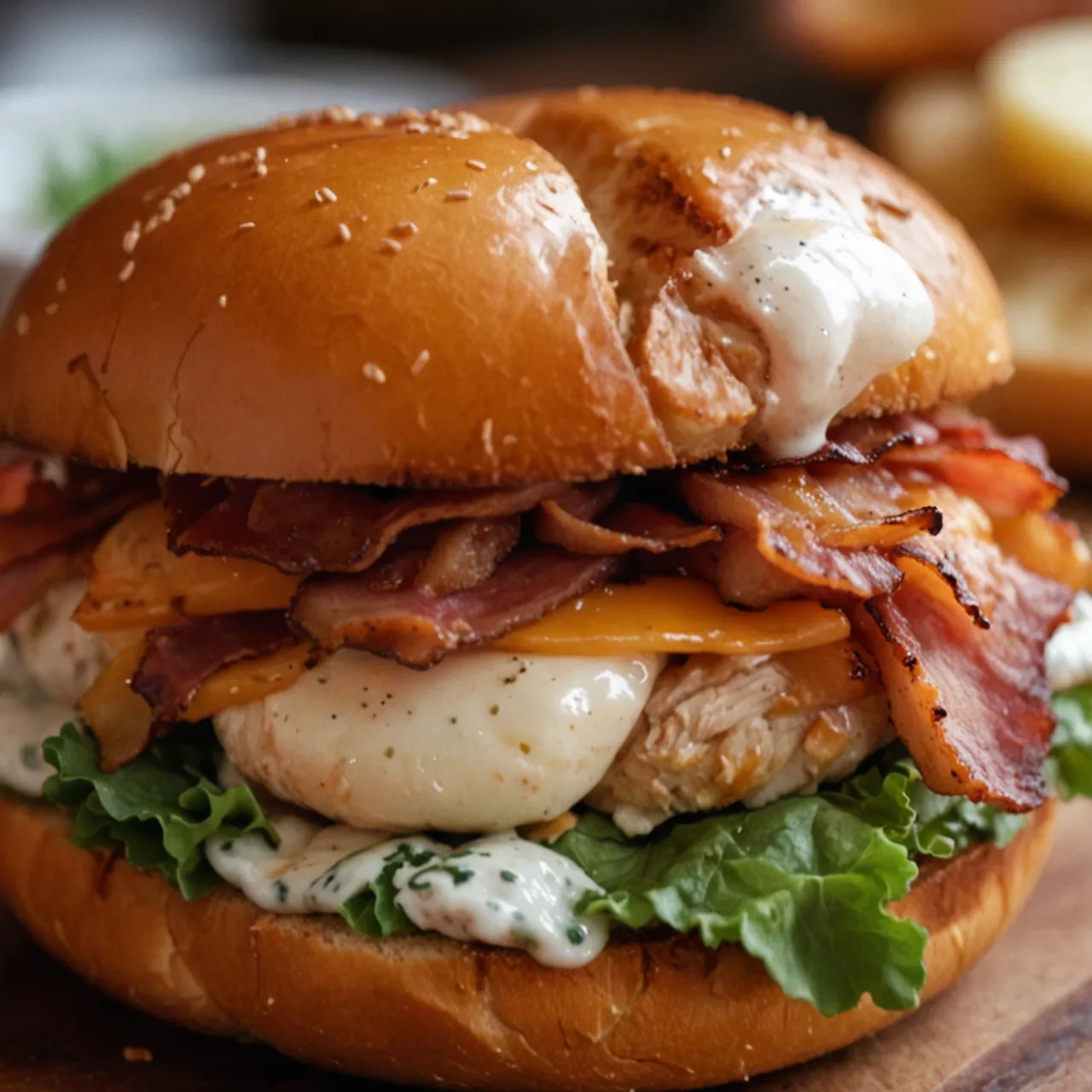 Ultimate Chopped Chicken Bacon Ranch Sandwich Recipe
