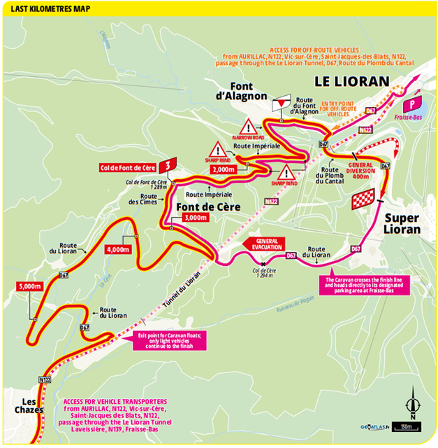 Stage 10 finale Route