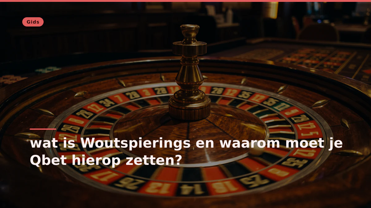 wat is Woutspierings en waarom moet je Qbet hierop zetten?