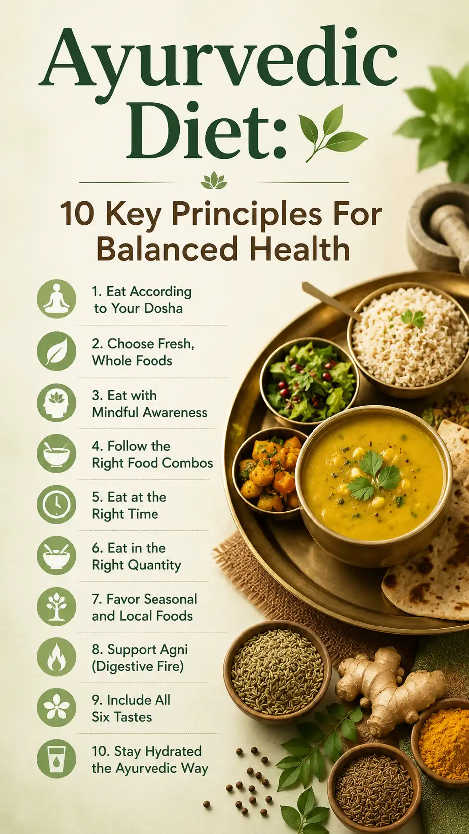 Ayurvedic Diet: 10 Key Principles For Balanced Health