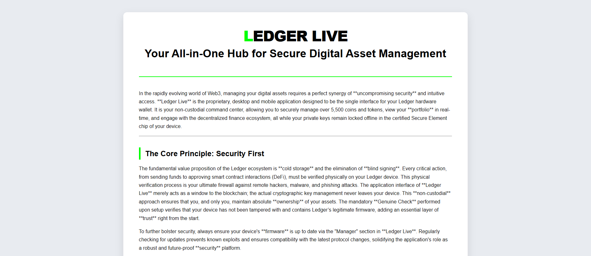 Stored capture of uts-ledger-live.pages.dev