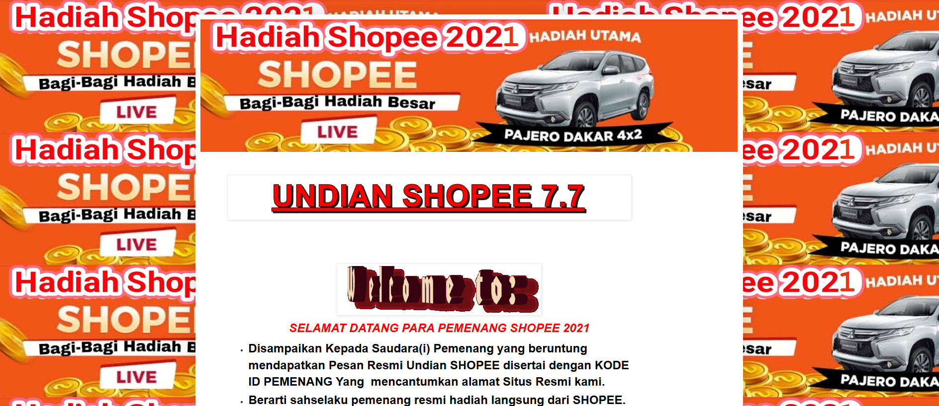 Stored capture of pemenangshopee13.blogspot.com