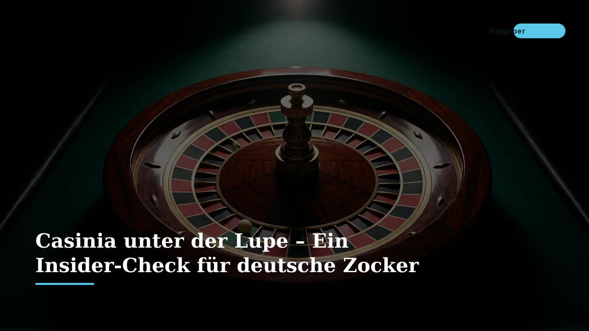 Casinia unter der Lupe – Ein Insider-Check für deutsche Zocker 1 Casinia unter der Lupe – Ein Insider-Check für deutsche Zocker