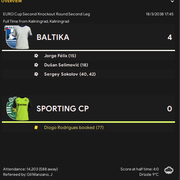 Baltika 4 Sporting 0
