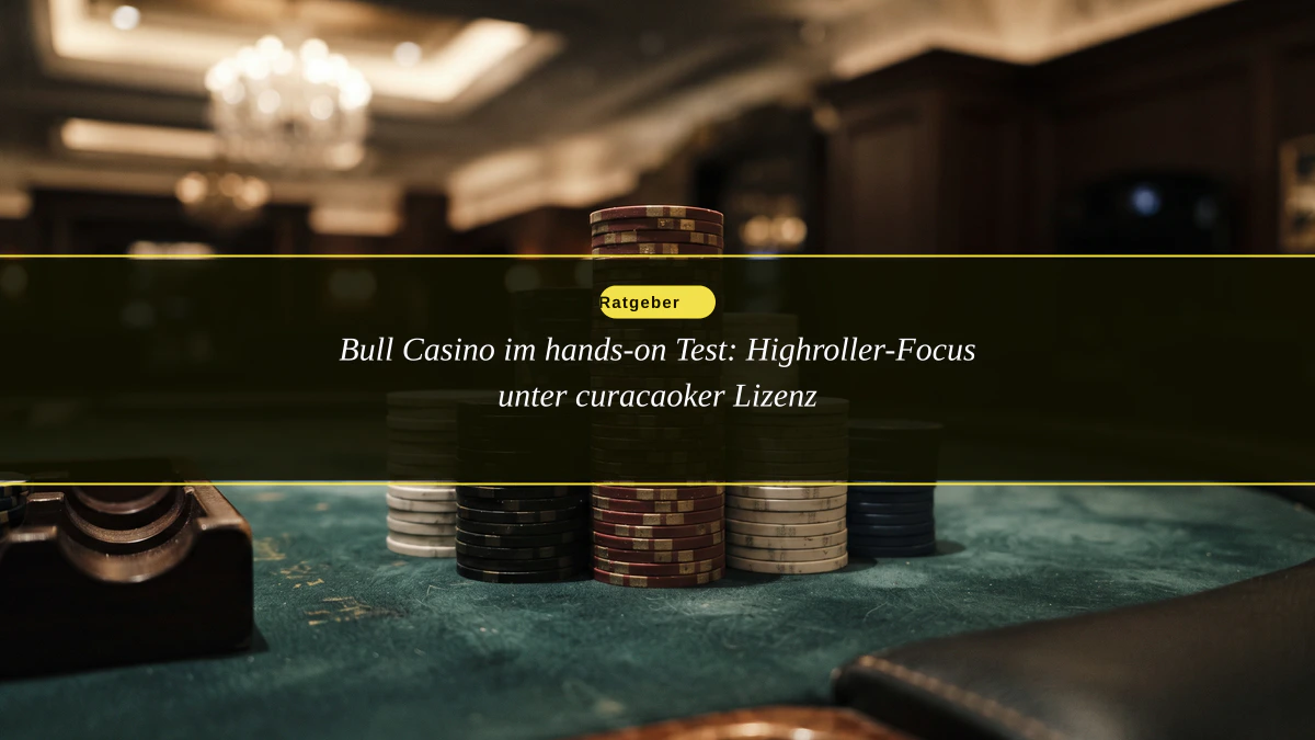 Bull Casino im hands-on Test: Highroller-Focus unter curacaoker Lizenz