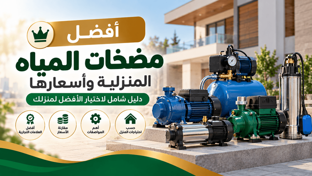 أفضل مضخات المياه المنزلية وأسعارها