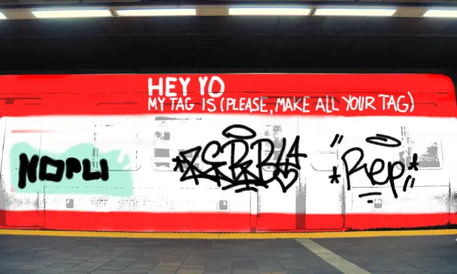 Graffiti artwork by BASS