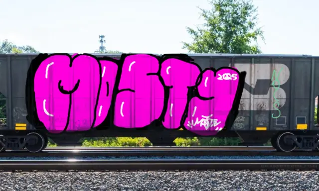 Graffiti artwork by Mosty