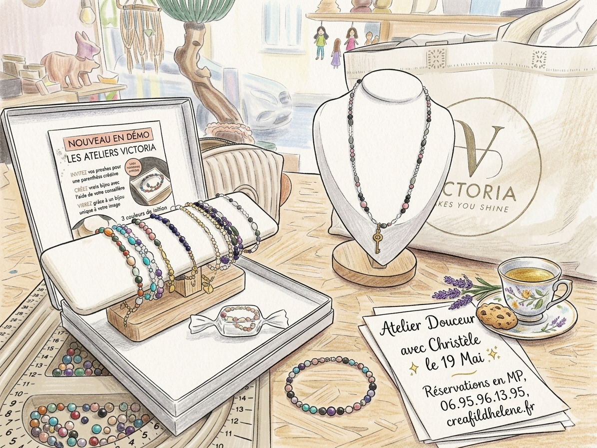atelier créatif à Ballan-Miré : Bijoux Victoria