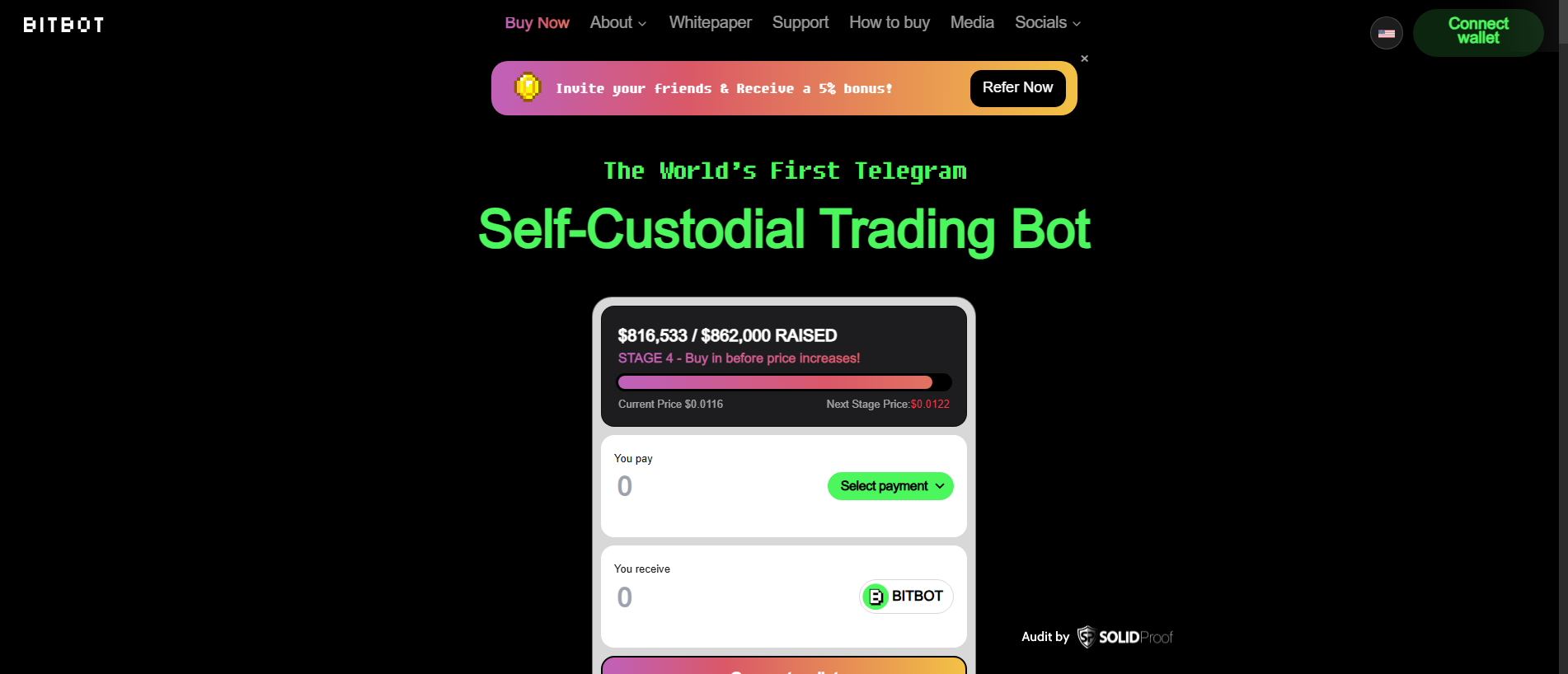 Screenshot of bitbot.pages.dev