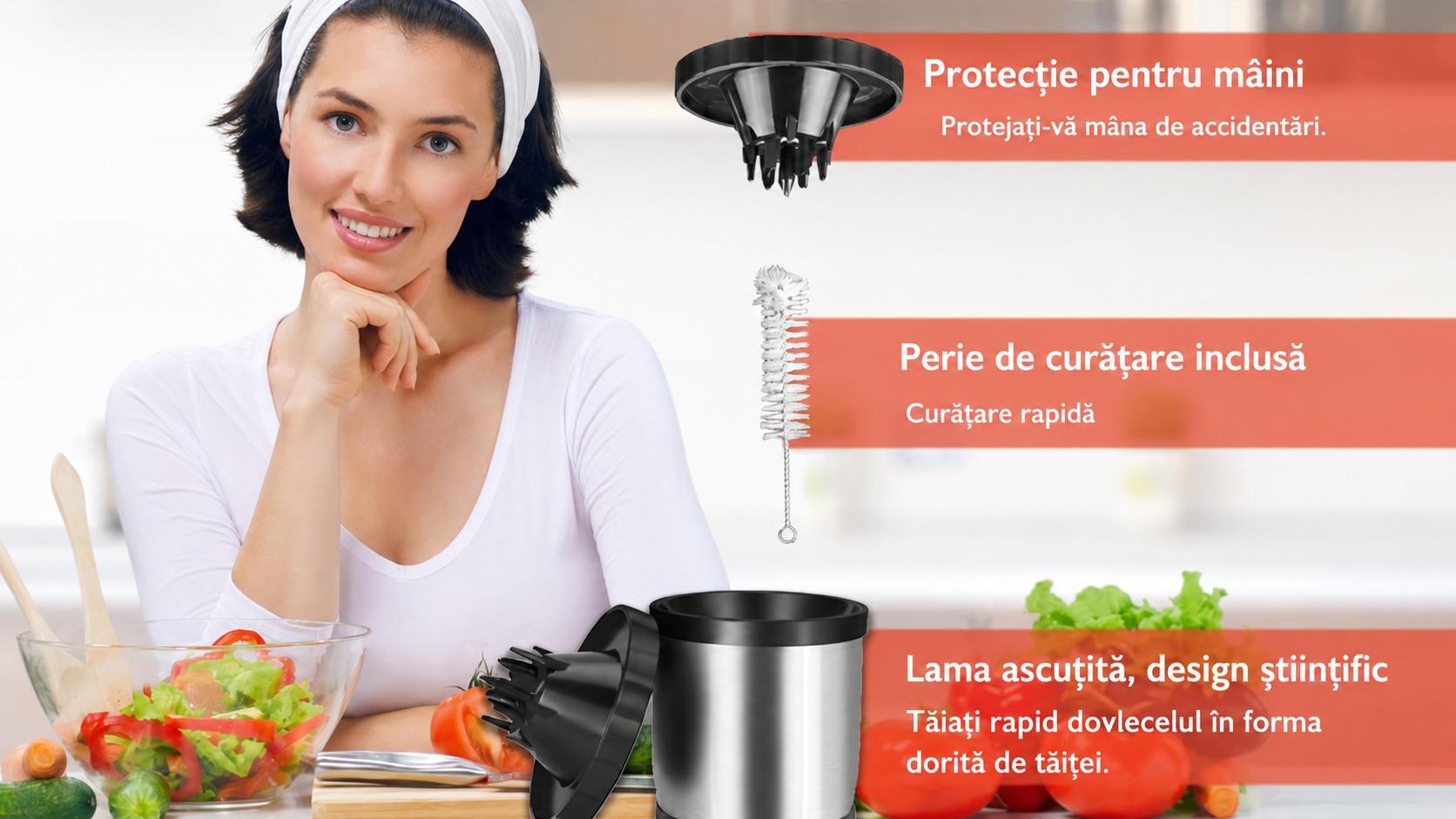 Spiralizator legume Leccik® - Mod de utilizare