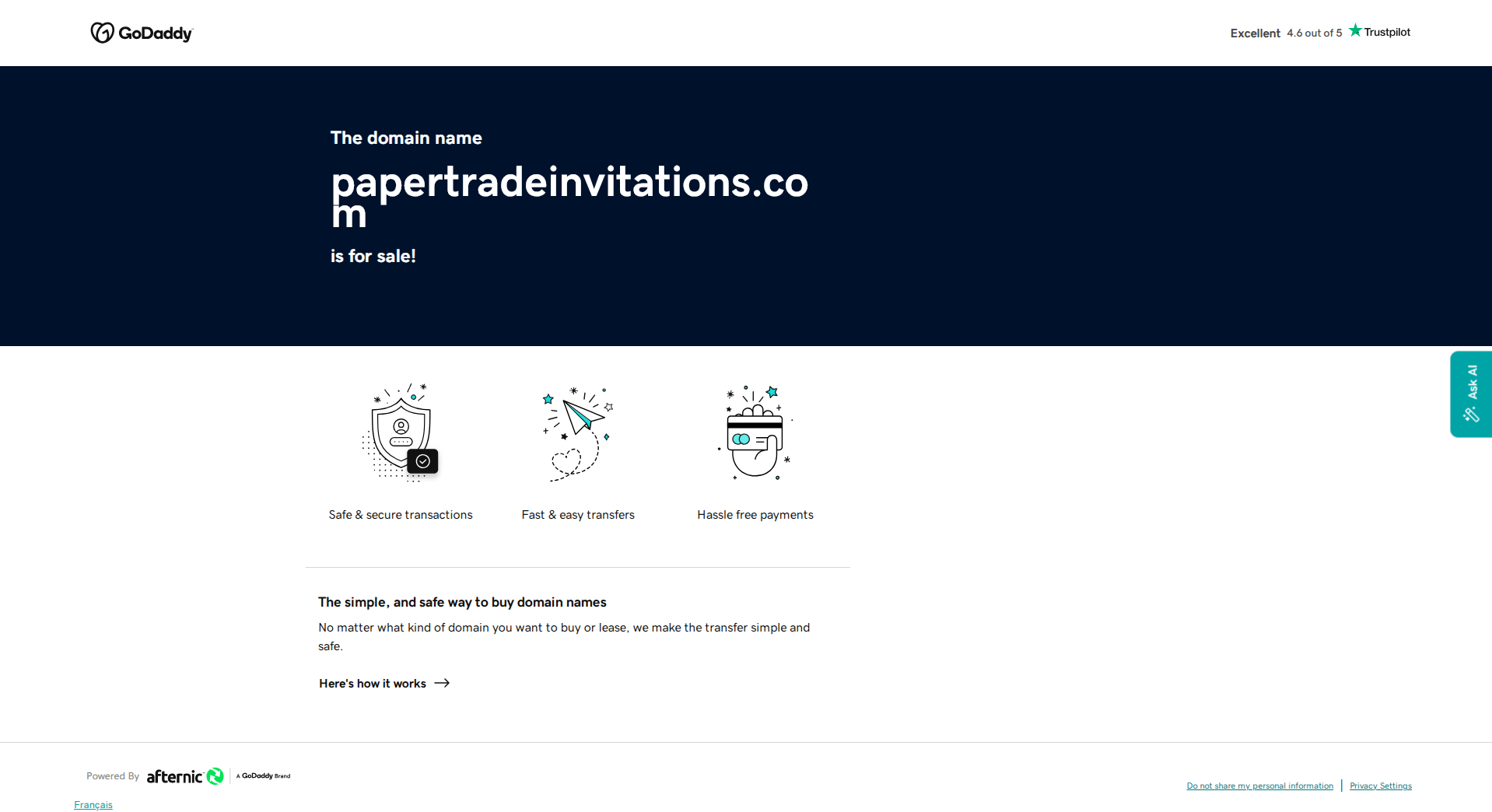 Primary capture · papertradeinvitations.com