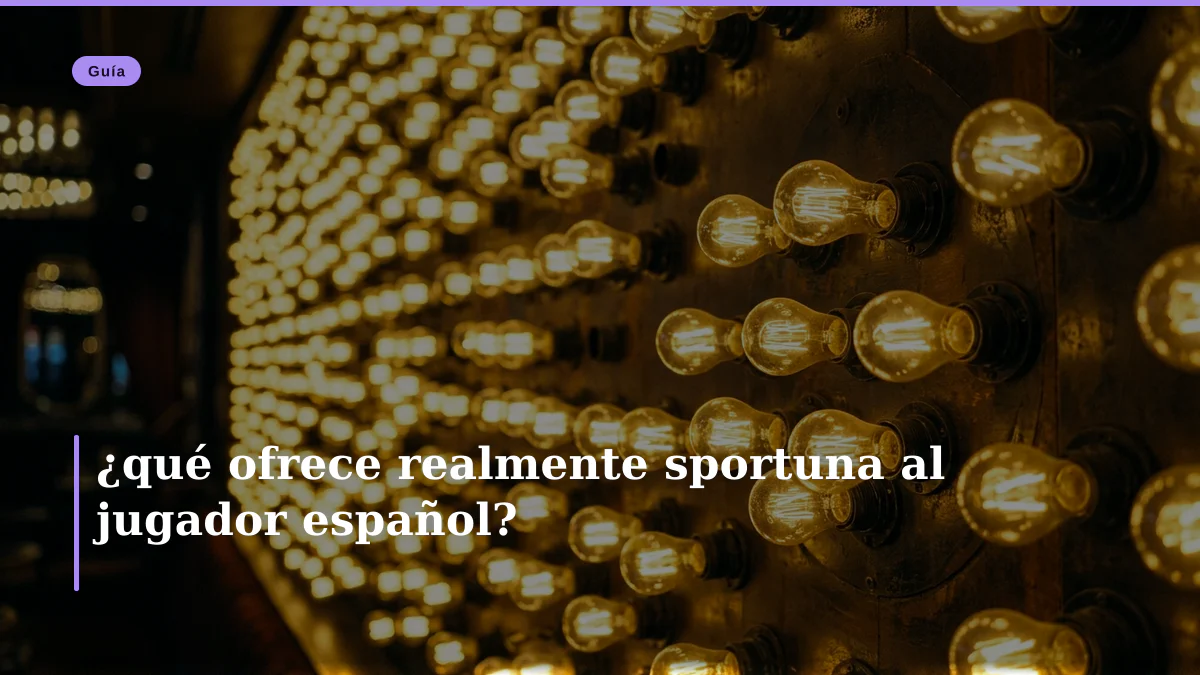 ¿qué ofrece realmente sportuna al jugador español?
