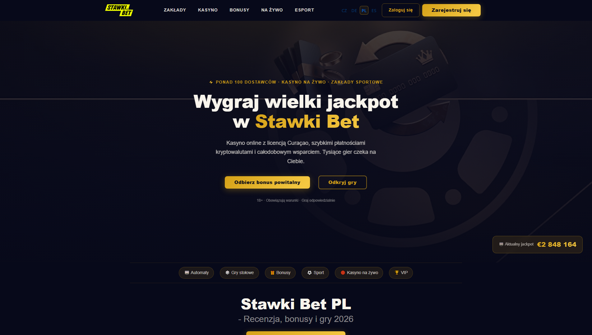 Stored capture of stawkibets.pl