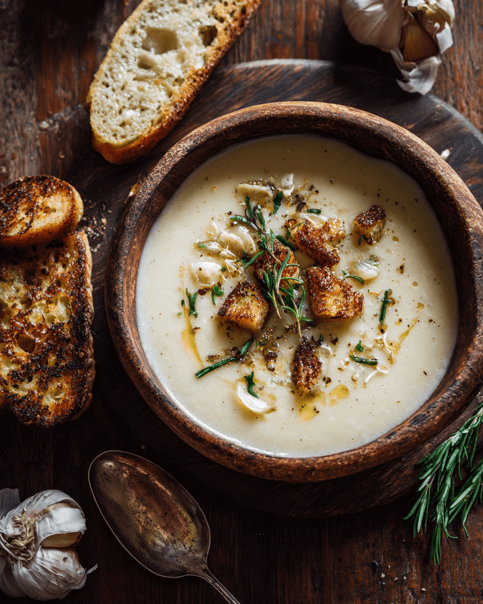 Savory Roasted Garlic Potato Soup step photo