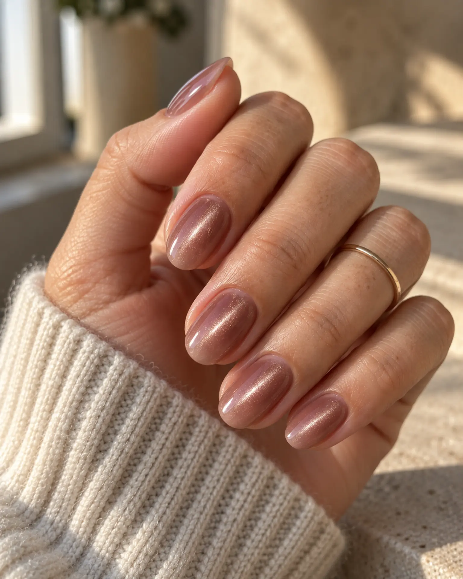 Work Velvet Cat-Eye manicure inspiration for work nail ideas