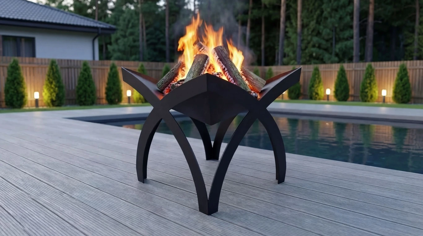Clover Fire Pit by Vertex Steel