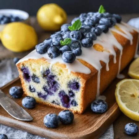 Leichter Joghurtkuchen mit Blaubeeren und Zitrone – Frisch, Saftig und Einfach