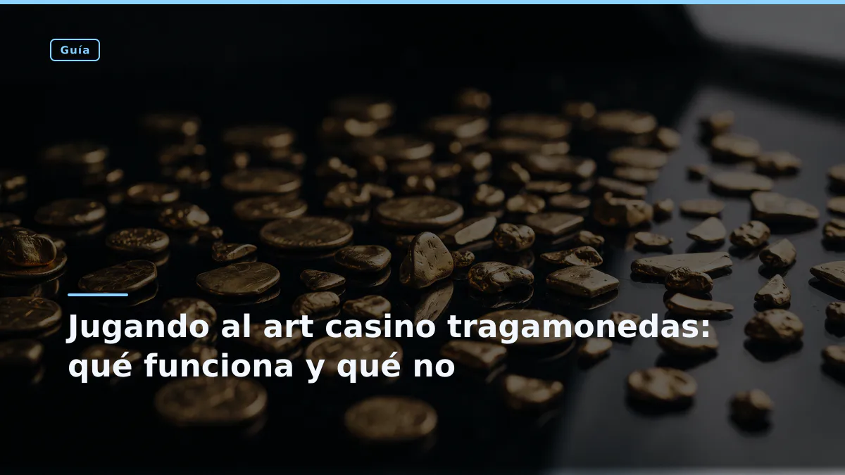 Jugando al art casino tragamonedas: qué funciona y qué no