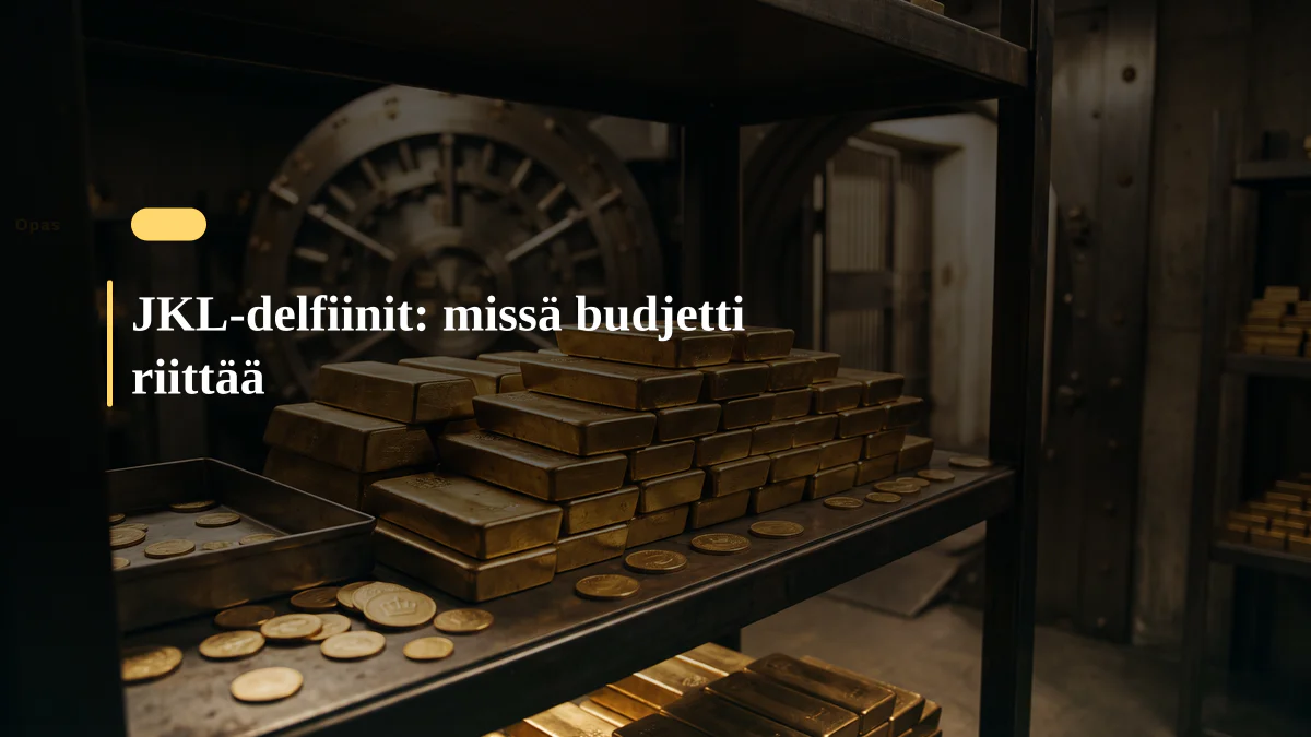 JKL-delfiinit: missä budjetti riittää